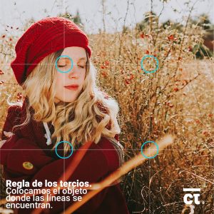 Composición y disposición de elementos en la fotografía - Regla de los tercios para enfoque.​